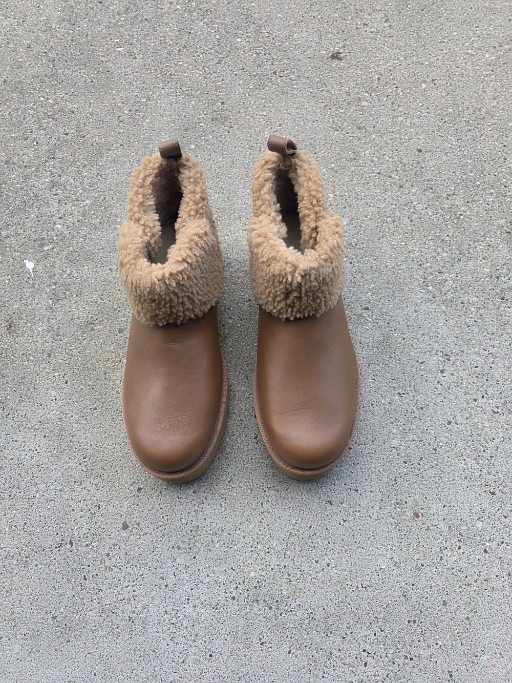 UGG Sherpa-Lined Ankle Boots Women Size 10